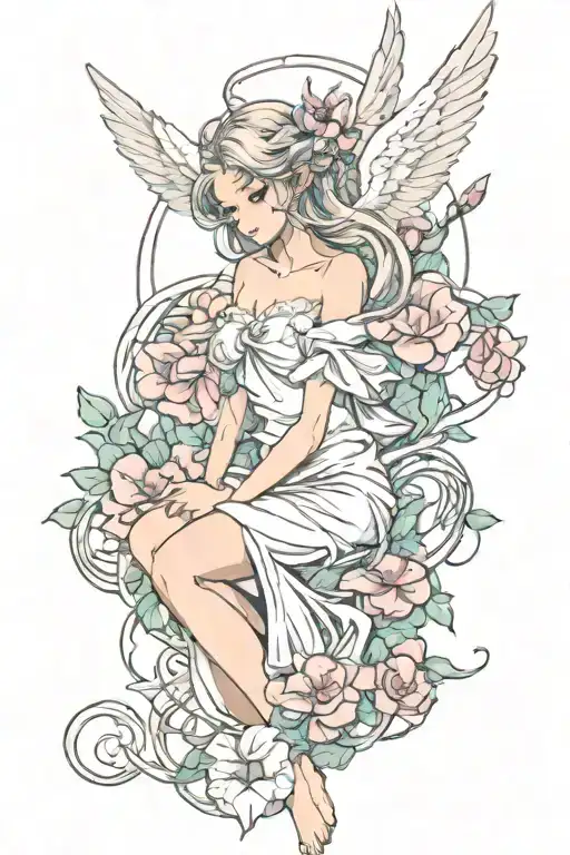 Feminine Fallen Angel Morning Glory