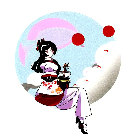 Geisha Cloud Moon