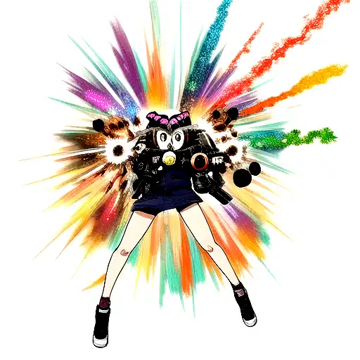 Space Fadeing Out With Owl Exploding