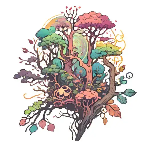 Psychedelic Forest Sleeve