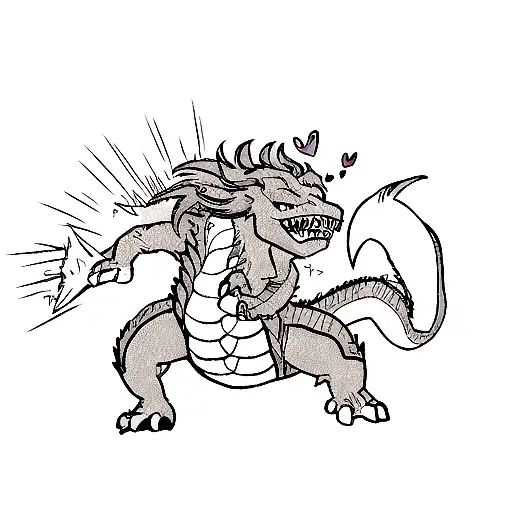 Dragon Having Heart Attack