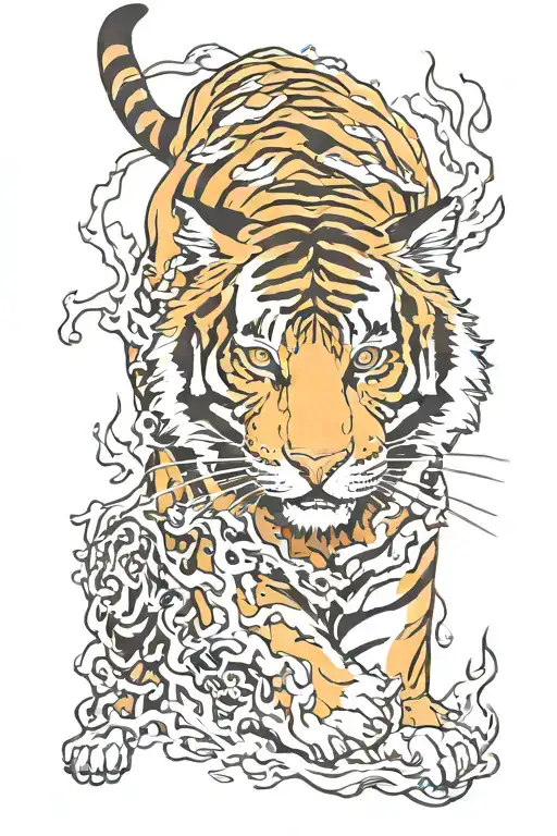 Fire And Tiger