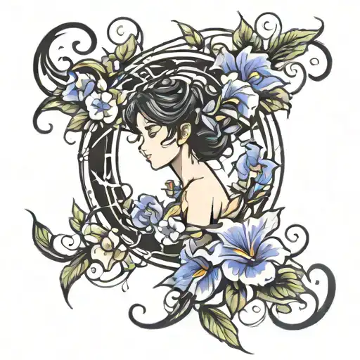 Crescent Vine Of Morning Glory