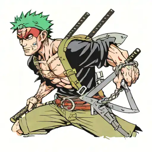 Zoro One Piece Deadpool Ash Williams Evil Dead