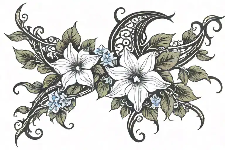 Crescent Vine Of Morning Glory