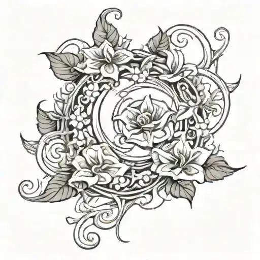 Crescent Vine Of Morning Glory