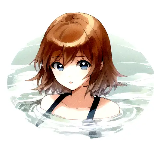Girl Surrounded By Water