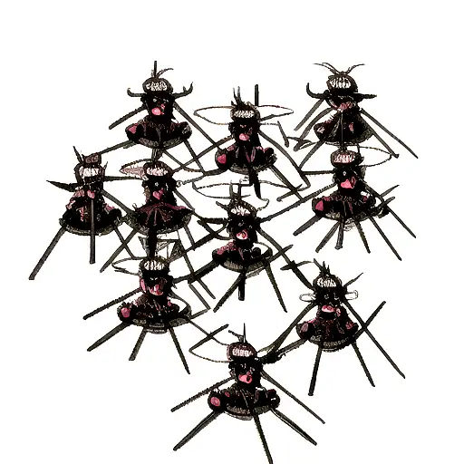 Warrior Surrounded By Demons