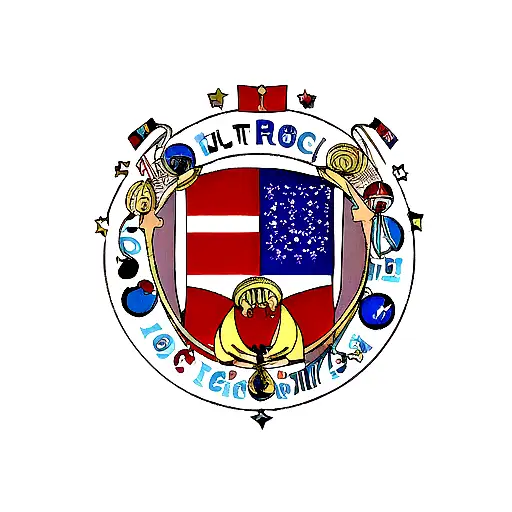 Libra Zodiac Symbol And Puerto Rico Flag
