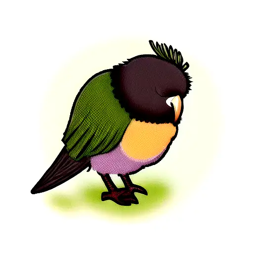 Kiwi Bird Wearing A Scottish Kilt