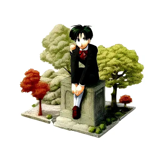 Boy Under Money Tree