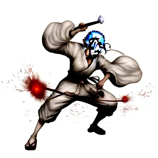 Afro Samurai With The Number 1 Headband