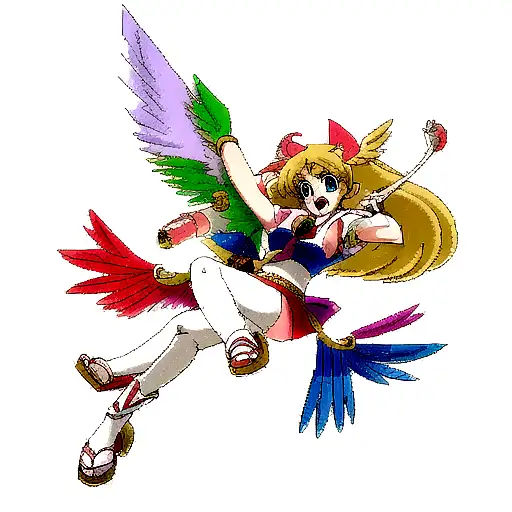 Winged Tri Force With Color