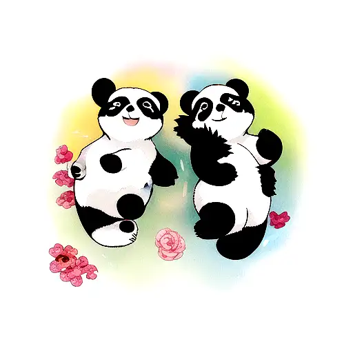 2 Panda In Love