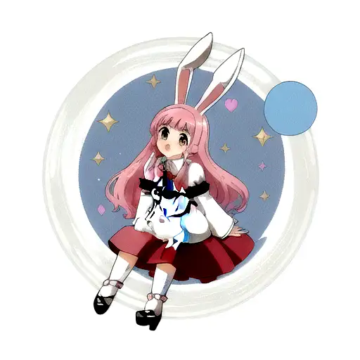 Bunny With Moon