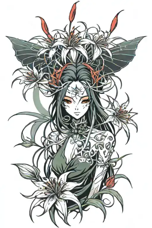 Red Spider Lily Flower