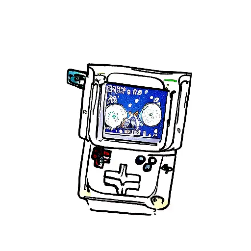 A Cosmic Dragon Playing A Gameboy In Space