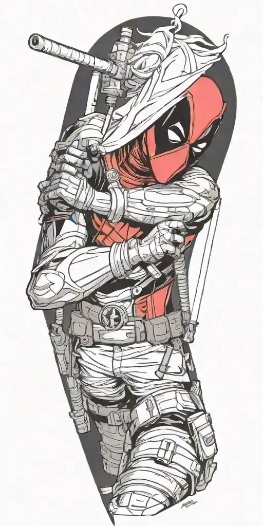 Deadpool And Lightsaber