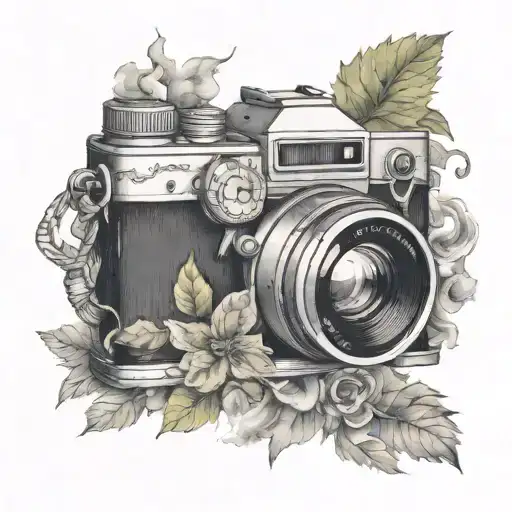 Camera Sitting In Smoke