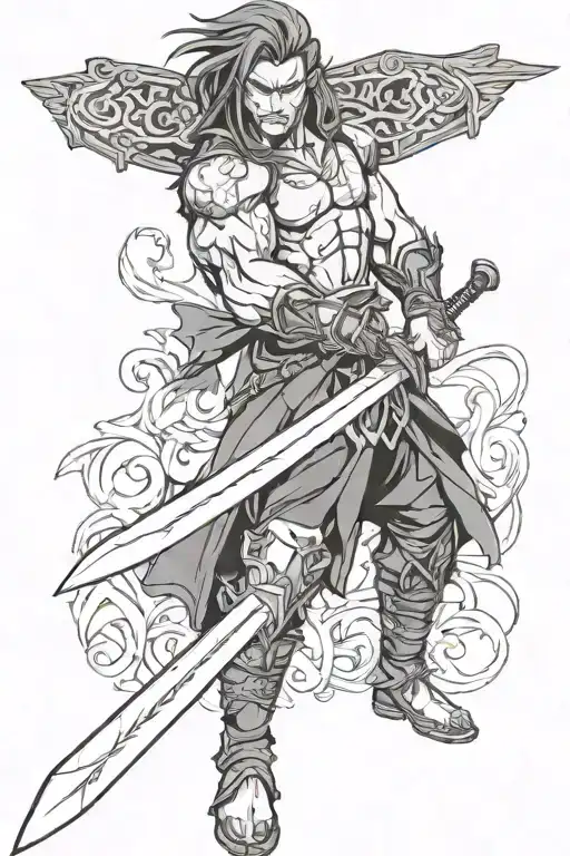 Thorfin With His Short Sword