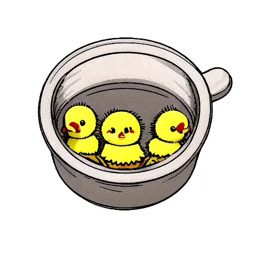 Little Chick With Potato