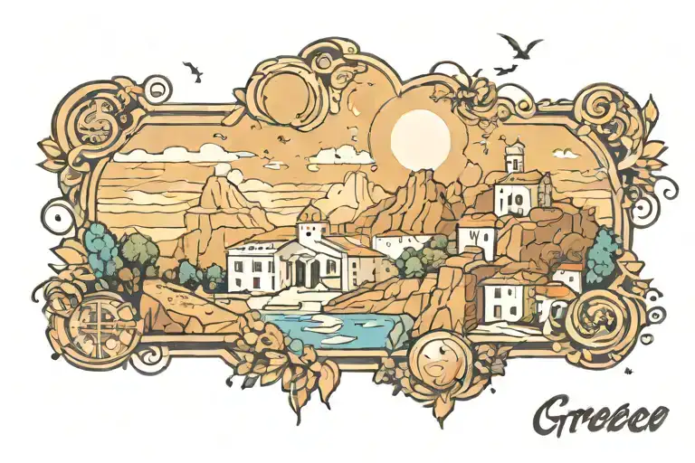 Greece Landscape And Space