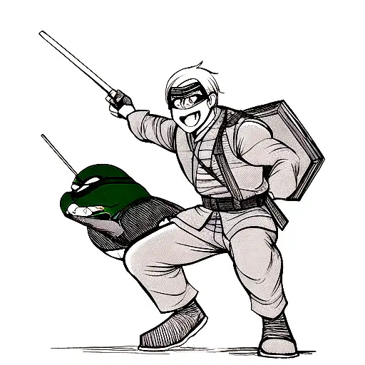 Ninja Turtle As A Soldier