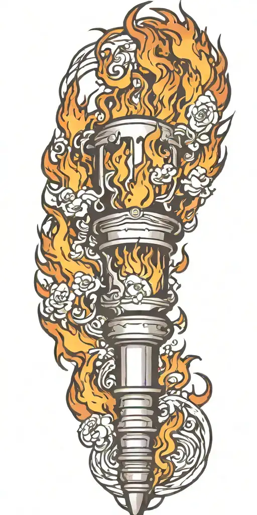 Flaming Torch