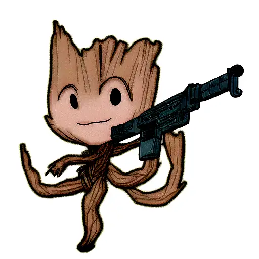 Groot With Gun