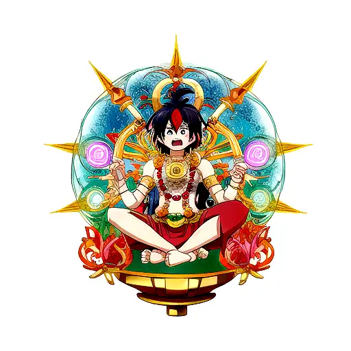 Hindu God Kalki Anime Charecter