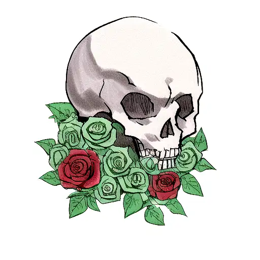 Skull And Roses