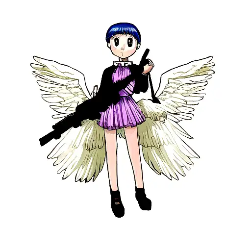 Angel In Designer With Gun