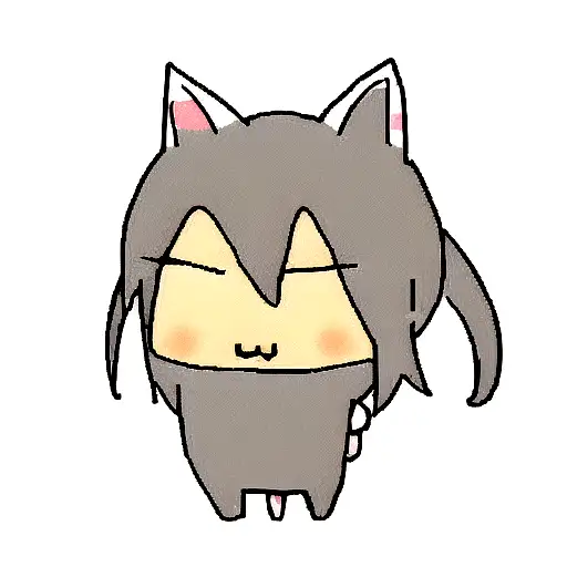 An Anime-inspired Programmer Surrounded By Cartoon Cats