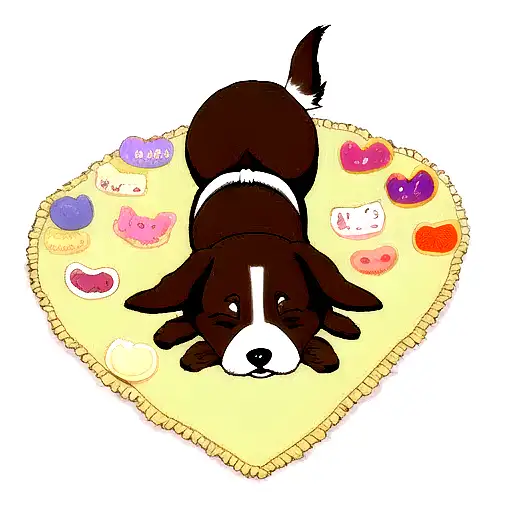 Dog Dreaming Of Treats