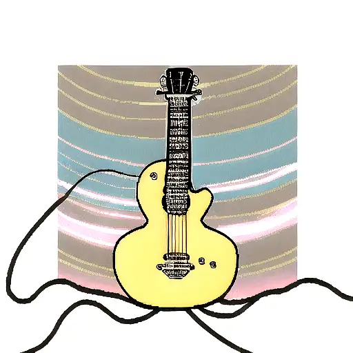 A Guitar Made Out Of Soundwaves