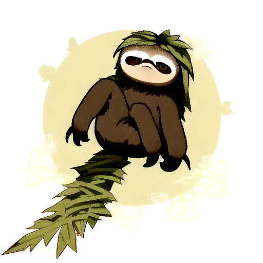 Sloth On Vine
