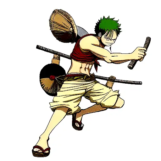 Zoro Combined With Luffy