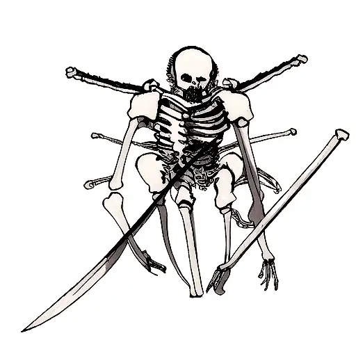 Katana Flowers Bones