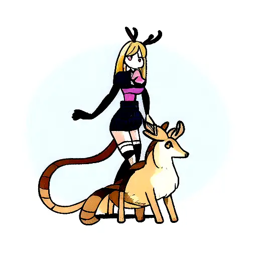 Cobra Snake And A Female Deer