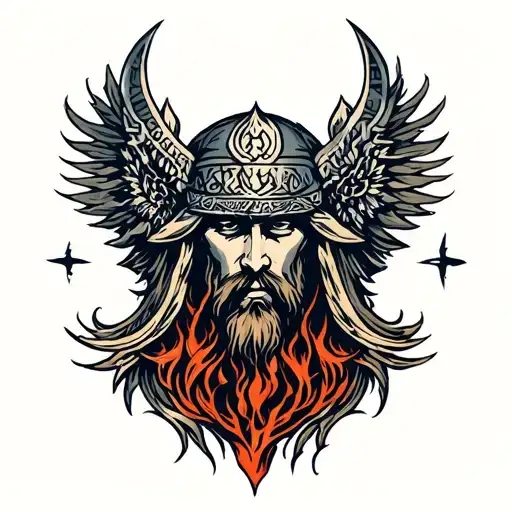 Norse Mythology Tattoo On Forearm