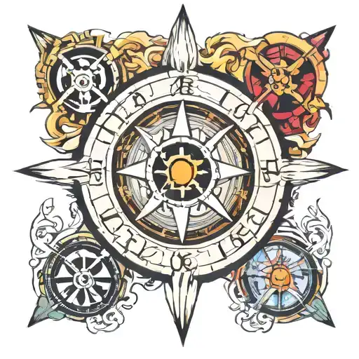 One Piece Compass Rose