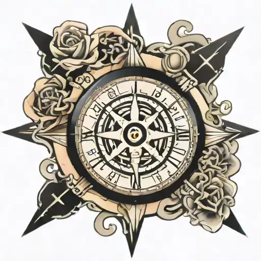 One Piece Incorperated Compass Rose Surrounded