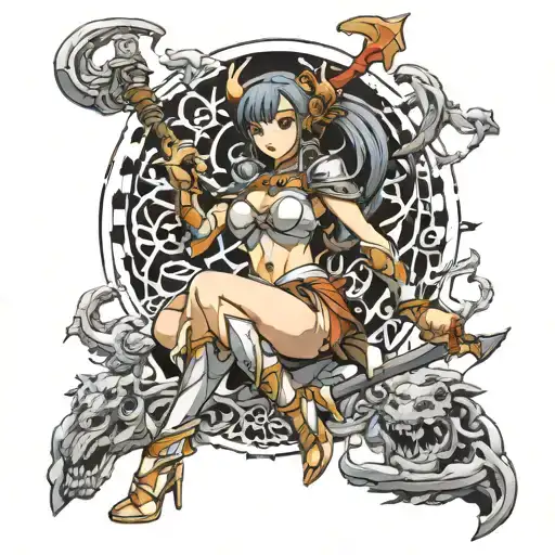 Full Body Depiction Of Warrior Princess Sugie