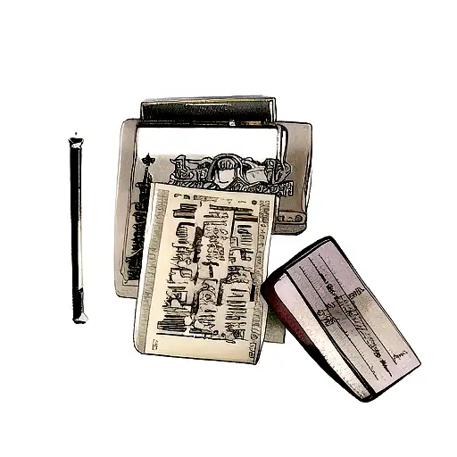 Anime Tattoo & Bible Verse