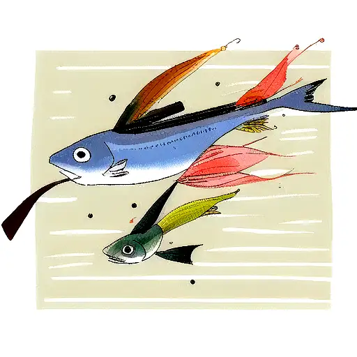 Fish Jumping Out Of A Hunting Rifle