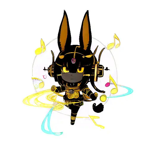 Anubis With Music And Space
