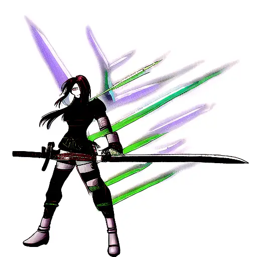 Cyberpunk Warrior With Katana