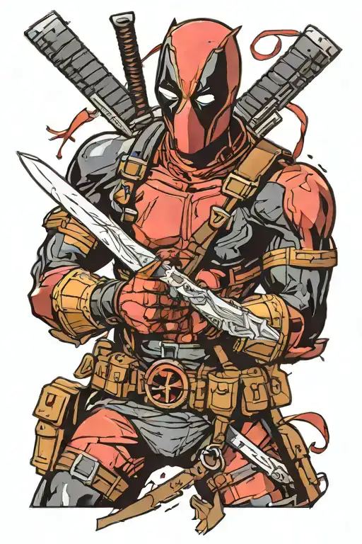 Deadpool If He Was In Darksouls Coiled Sword