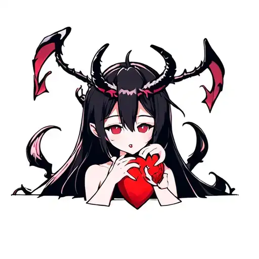 Heart Being Fixed By A Cute Anime Demon Girl