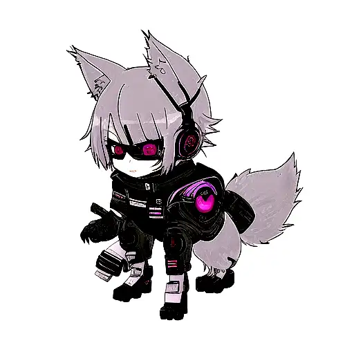 Cyberpunk Wolf